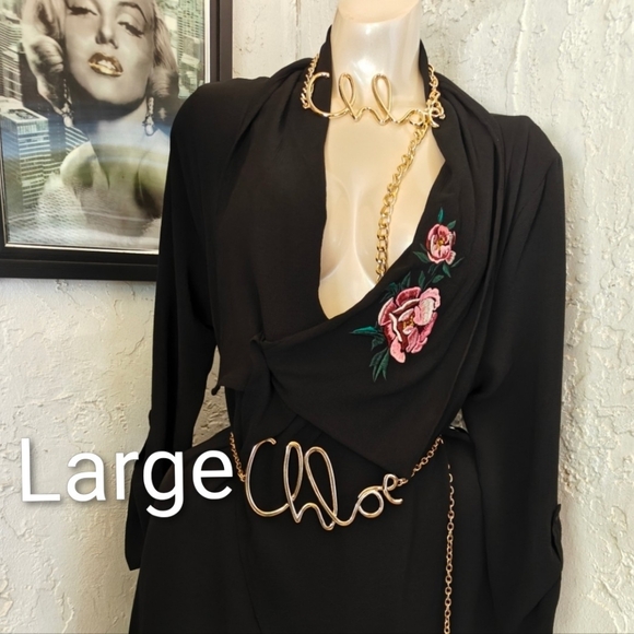 Golden Word Chain Belt - Picture 8 of 10